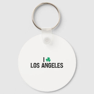 Ik hou van Los Angeles Shamrock Clover St. Patrick Sleutelhanger