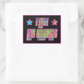 Ik hou van Los Angeles Smile Drama Sticker (Tas)
