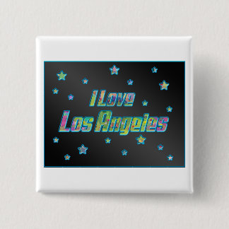 Ik hou van Los Angeles Smile Stars Button
