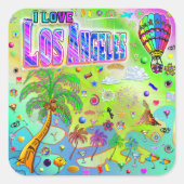 Ik HOU VAN Los Angeles Timeless Melody Sticker (Voorkant)