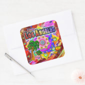 Ik hou van Los Angeles Tropische Vrienden Sticker (Envelop)