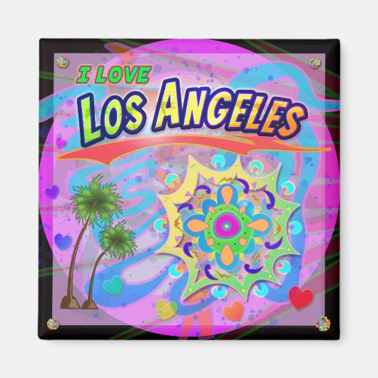 Ik hou van Los Angeles True Progress Magnet (Voorkant)