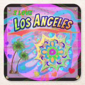 Ik hou van Los Angeles True Progress Onderzetter (Voorkant)