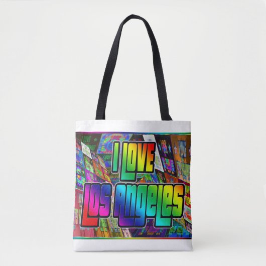 Ik hou van Los Angeles Twist Bag Tote Bag (Voorkant)