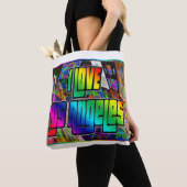 Ik hou van Los Angeles Twist Bag Tote Bag (Dichtbij)