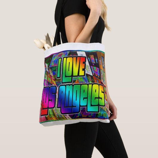Ik hou van Los Angeles Twist Bag Tote Bag (Dichtbij)