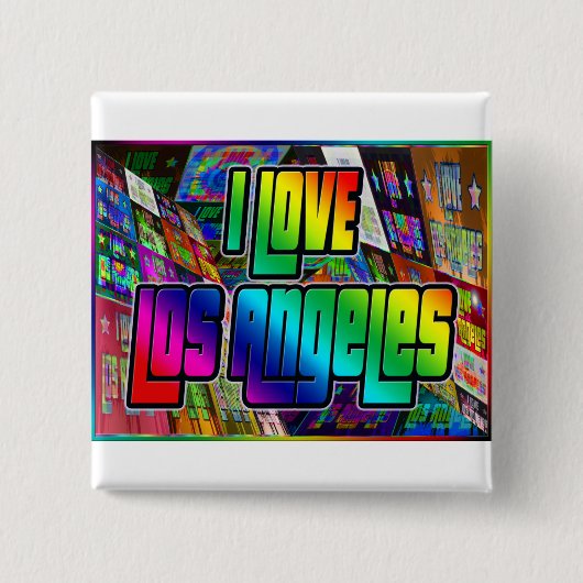 Ik hou van Los Angeles Twist Button (Voorkant)