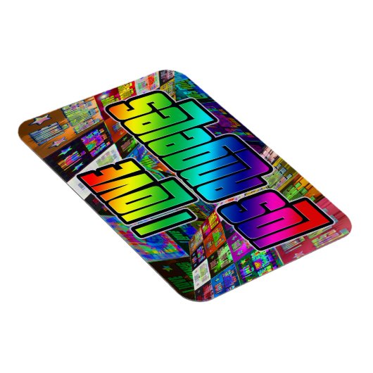 Ik hou van Los Angeles Twist Magnet Magneet (Rechterzijde)