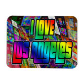 Ik hou van Los Angeles Twist Magnet Magneet (Horizontaal)