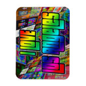 Ik hou van Los Angeles Twist Magnet Magneet (Verticaal)