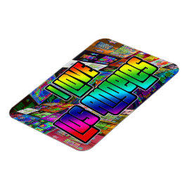 Ik hou van Los Angeles Twist Magnet Magneet