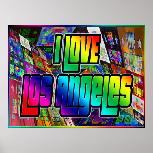 Ik hou van Los Angeles Twist Poster (Voorkant)