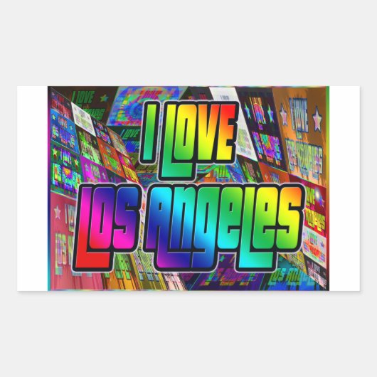 Ik hou van Los Angeles Twist Sticker (Voorkant)