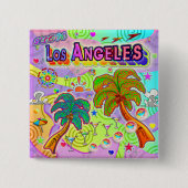 Ik hou van Los Angeles Vacation Target Button (Voorkant)