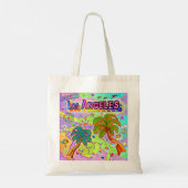 Ik hou van Los Angeles Vacation Target Canvas tas (Achterkant)