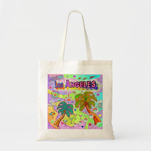 Ik hou van Los Angeles Vacation Target Canvas tas (Voorkant)