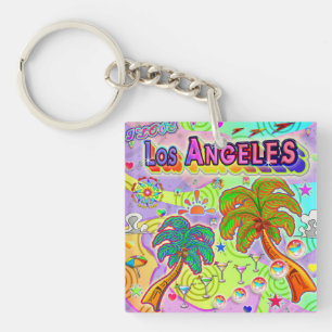 Ik HOU VAN Los Angeles Vakantie Target Sleutelhang Sleutelhanger