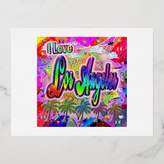 IK HOU VAN Los Angeles Vista Express Briefkaart (Voorkant)