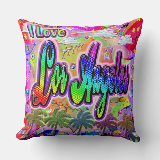 IK HOU VAN Los Angeles Vista Express Kussen (Voorkant)