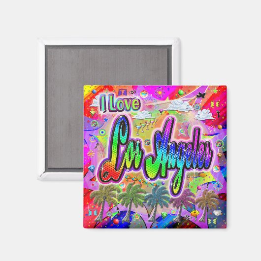 IK HOU VAN Los Angeles Vista Express Magnet (Voorkant / Achterkant)