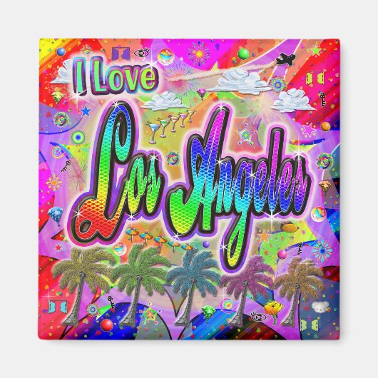 IK HOU VAN Los Angeles Vista Express Magnet (Voorkant)