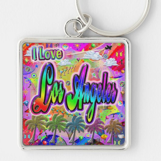 IK HOU VAN Los Angeles Vista Express Sleutelhanger (Voorkant)