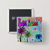 Ik hou van Los Angeles Vivid Romance Button (Voorkant /achterkant)