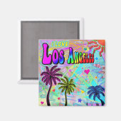 Ik hou van Los Angeles Vivid Romance Magnet (Voorkant / Achterkant)