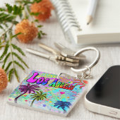 Ik hou van Los Angeles Vivid Romance Sleutelhanger (Voorkant Rechts)