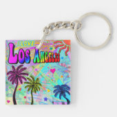 Ik hou van Los Angeles Vivid Romance Sleutelhanger (Achterkant)