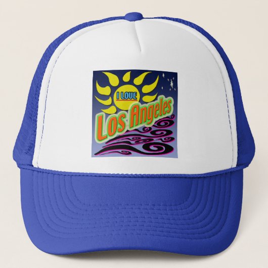 "Ik hou van Los Angles: 'Night Sunshine'-Pet Trucker Pet (Voorkant)