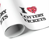 Ik hou van Lottery Tickets Cadeaupapier (Rol Hoek)