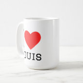 Ik hou van louis koffiemok (Voorkant links)