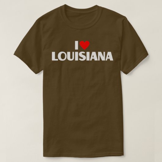 Ik hou van Louisiana Best Home State I Heart Louis T-shirt (Design voorkant)