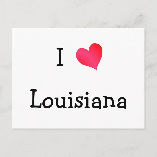 Ik hou van Louisiana Briefkaart (Voorkant)