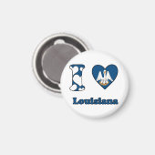 Ik hou van Louisiana Magneet (Voorkant / Achterkant)