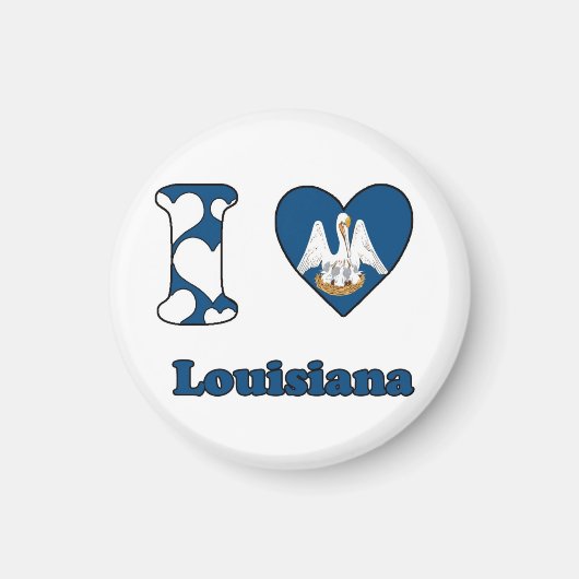 Ik hou van Louisiana Magneet (Voorkant)