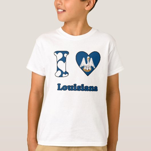 Ik hou van Louisiana T-shirt (Voorkant)
