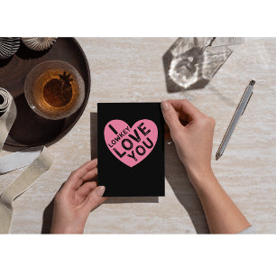 Ik hou van Lowkey Valentijns Feestdagenkaart