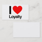 Ik hou van loyaliteit klantenkaartje (Voorkant / Achterkant)