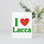 Ik hou van Lucca Italië Briefkaart (Staand voorkant)