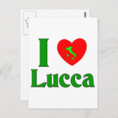 Ik hou van Lucca Italië Briefkaart (Voorkant / Achterkant)