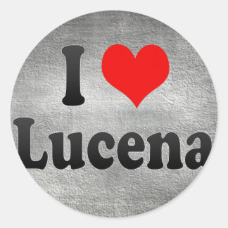 Ik hou van Lucena, Filipijnen Ronde Sticker