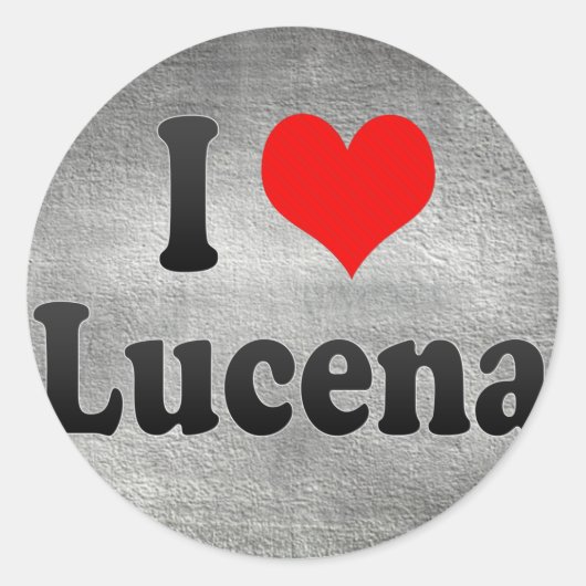 Ik hou van Lucena, Filipijnen Ronde Sticker (Voorkant)
