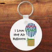 Ik hou van luchtballonnen sleutelhanger (Voorkant)