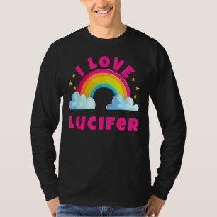 Ik hou van Lucifer Shirten Sarcastic Rainbow Funny T-shirt