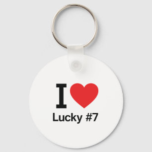 Ik hou van Lucky #7 Sleutelhanger