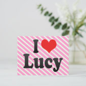 Ik hou van Lucy Briefkaart (Staand voorkant)