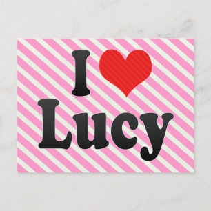 Ik hou van Lucy Briefkaart