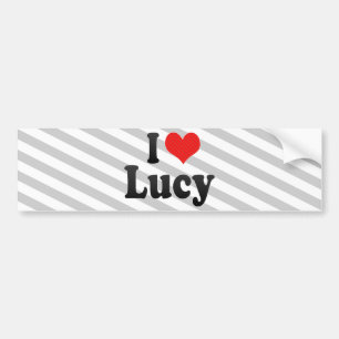 Ik hou van Lucy Bumpersticker
